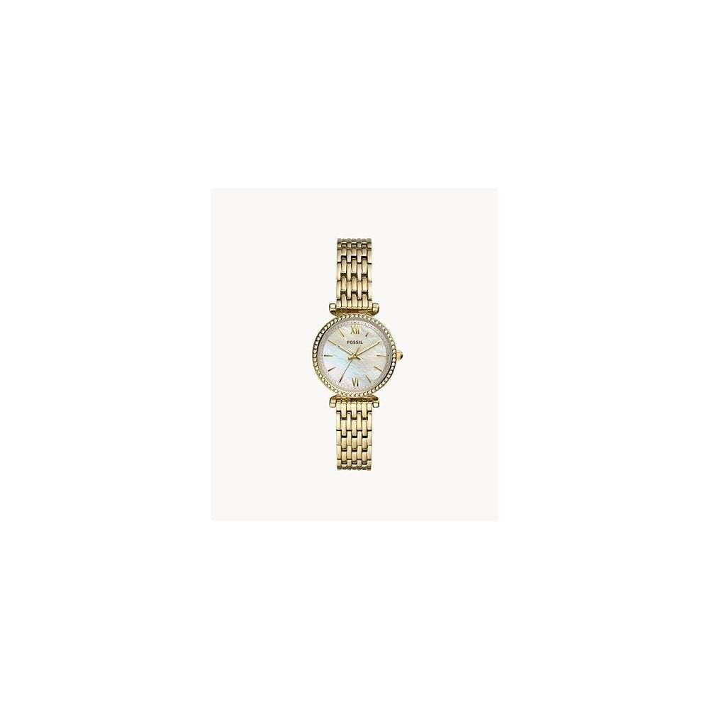 Carlie Mini Three-Hand Gold-Tone Stainless Steel Watch