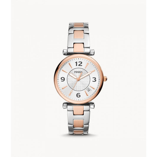Carlie Three-Hand Date Two-Tone Stainless Steel Watch