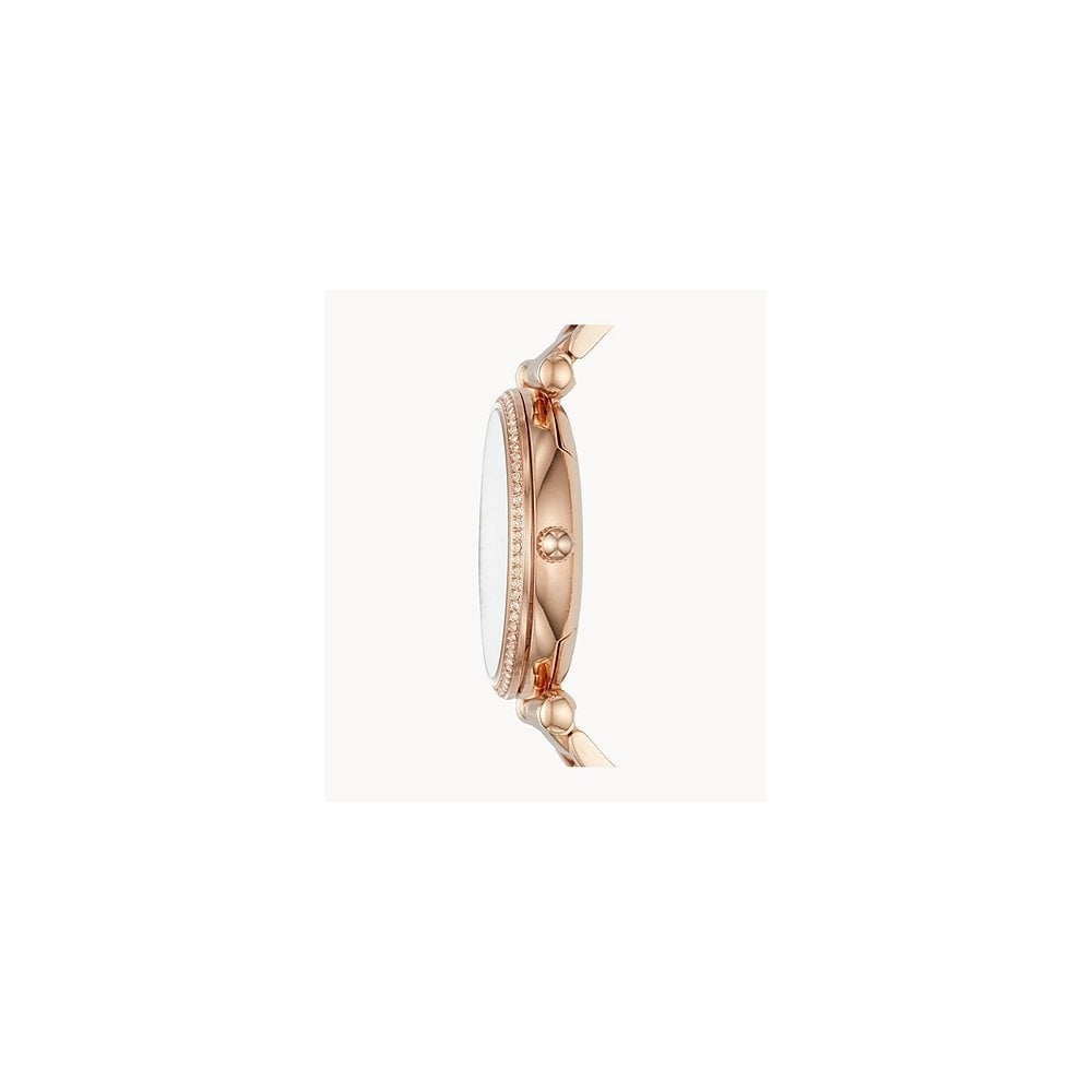 Carlie Three-Hand Rose Gold-Tone Stainless Steel Watch