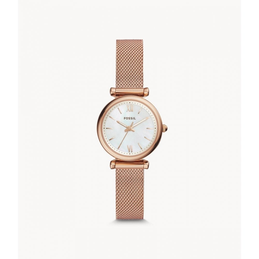 Carlie Three-Hand Rose Gold-Tone Stainless Steel Watch