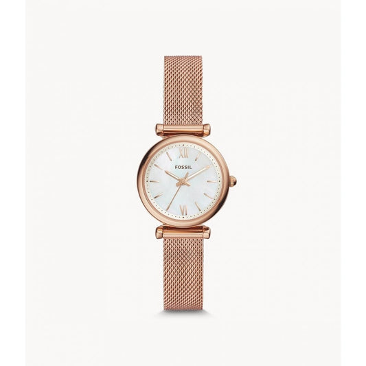 Carlie Three-Hand Rose Gold-Tone Stainless Steel Watch