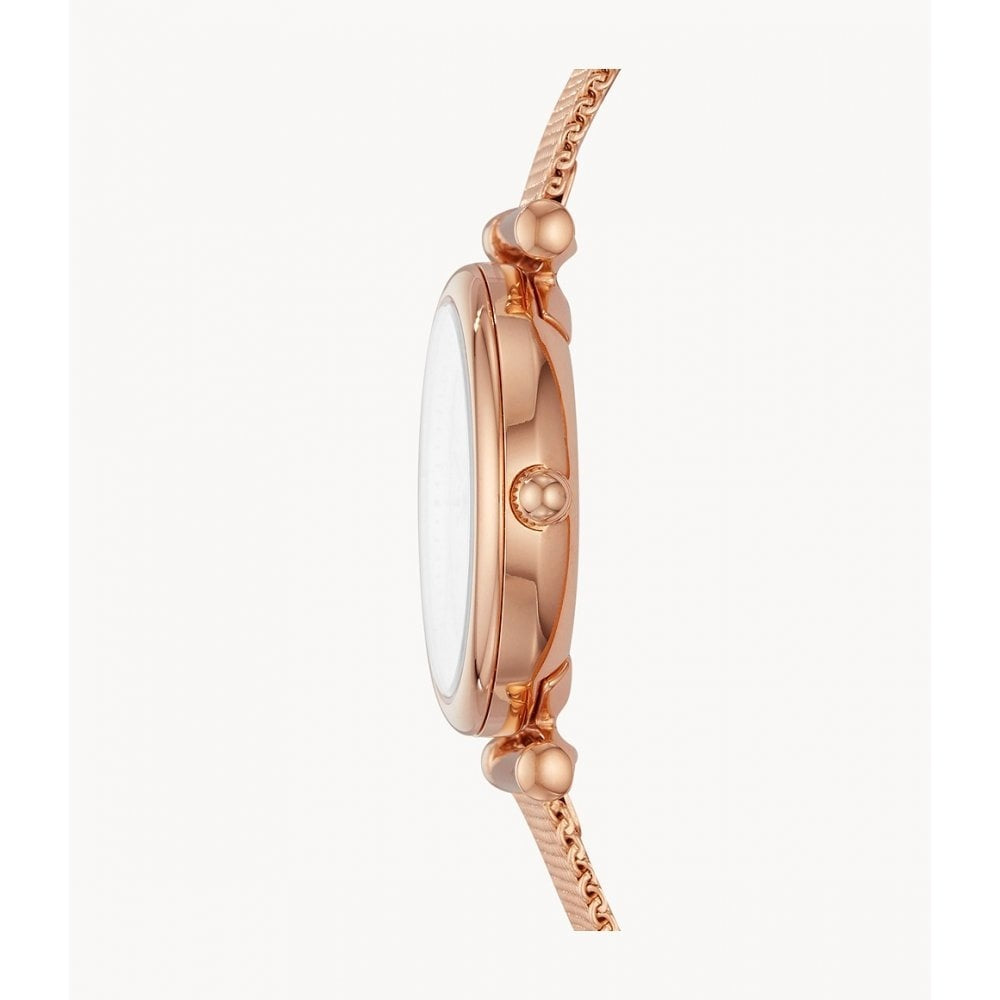 Carlie Three-Hand Rose Gold-Tone Stainless Steel Watch