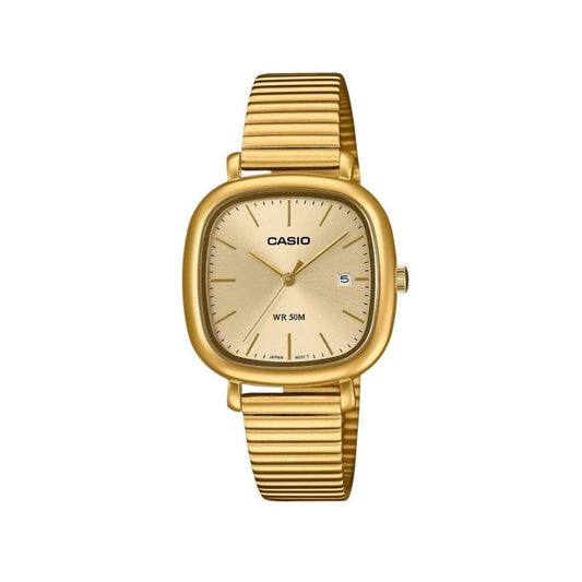 Casio Analog Quartz Gold Stainless Steel Unisex Watch