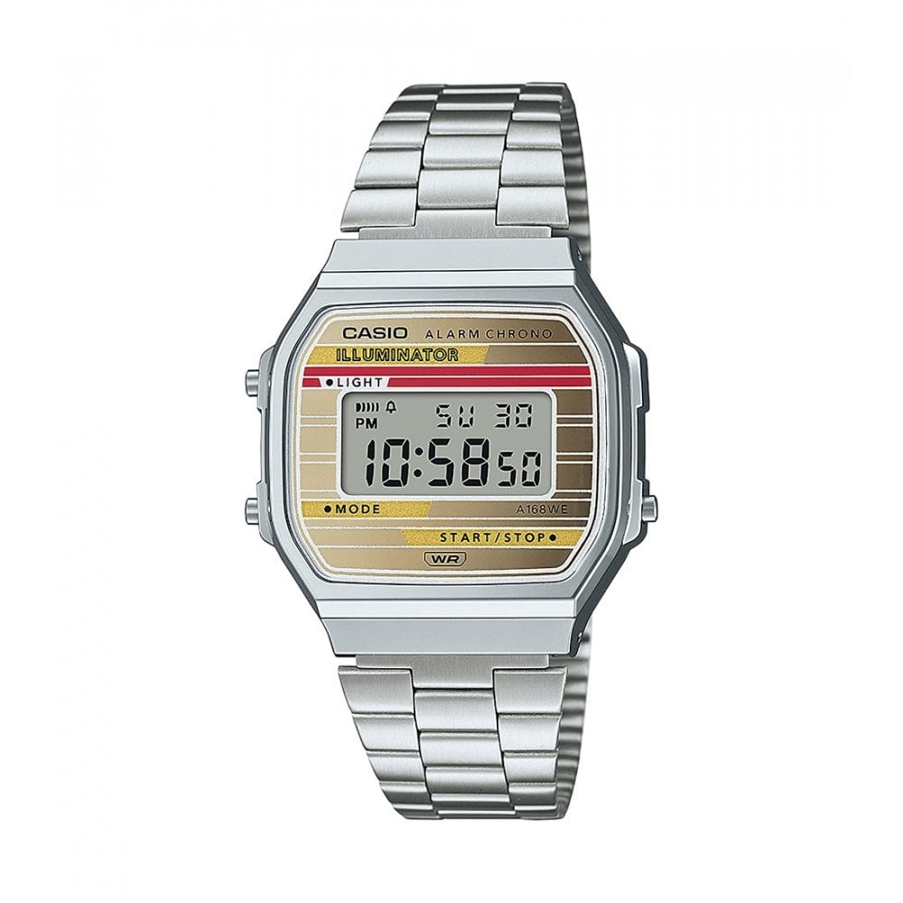 Casio Digital Quarz Watch with Stainless Steel Strap