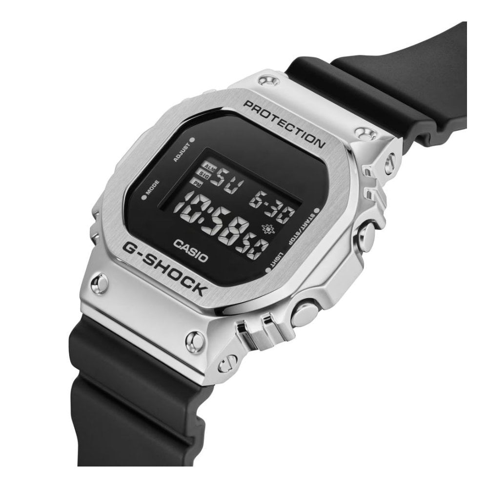 Casio G-Shock Men's 43 mm Black & Silver Digital Watch