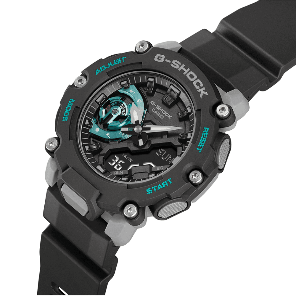 Casio Men Analogue-Digital Quartz Watch with Plastic Strap