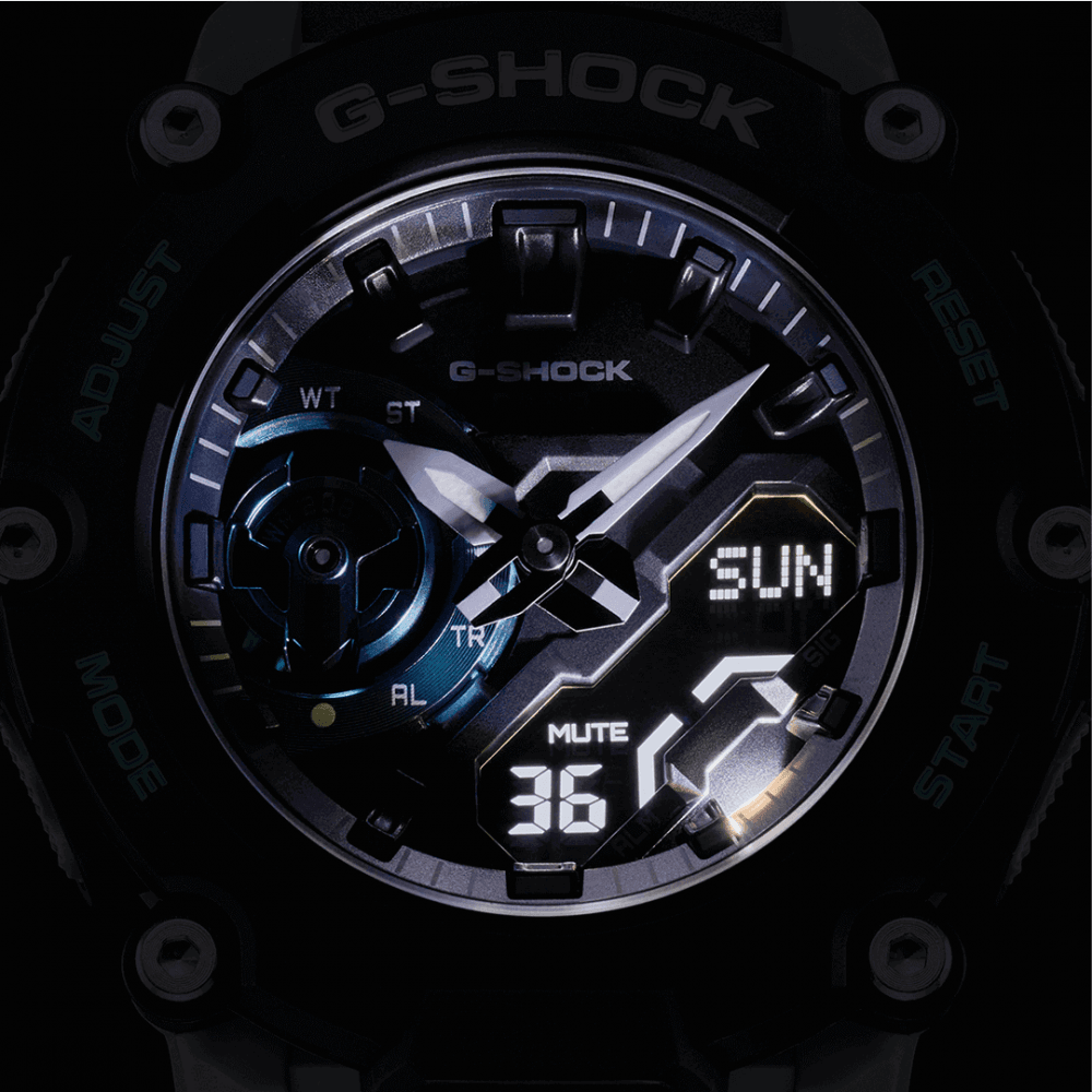Casio Men Analogue-Digital Quartz Watch with Plastic Strap