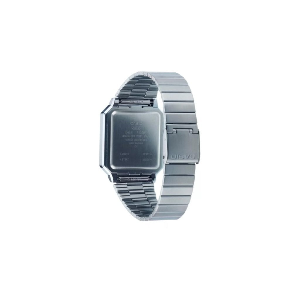 Casio Men Digital Quartz Watch with Stainless Steel Strap