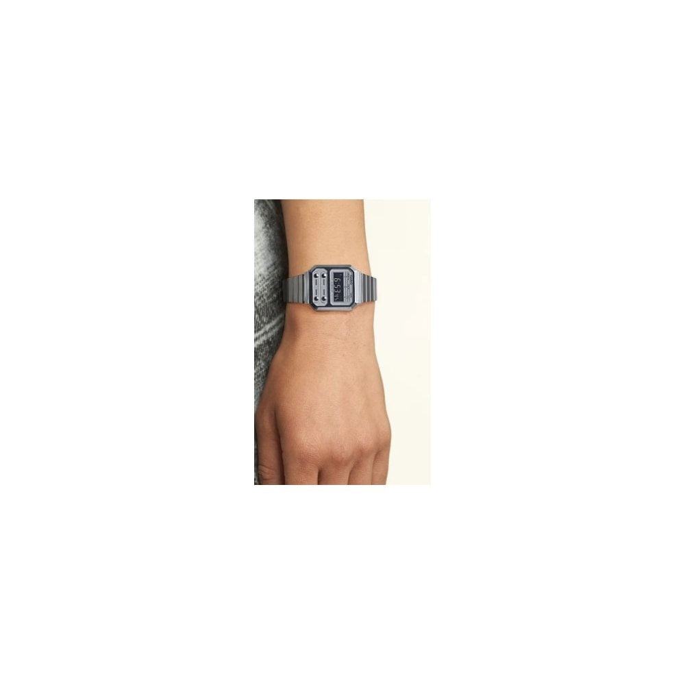 Casio Men Digital Quartz Watch with Stainless Steel Strap