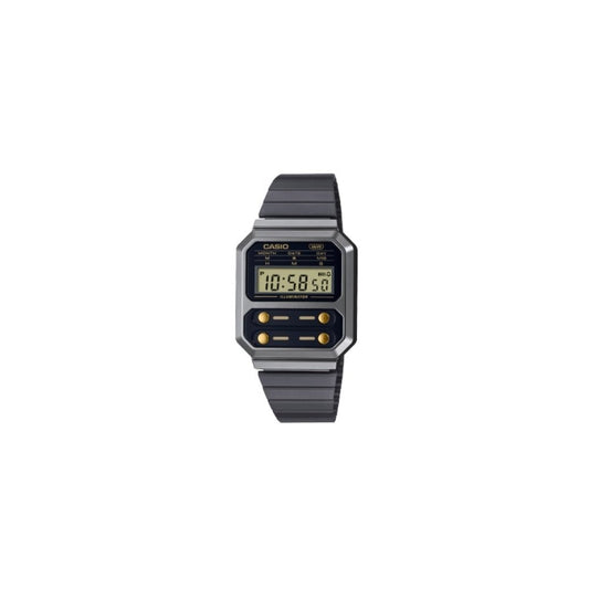 Casio Men's Digital Quartz Watch with Stainless Steel Strap