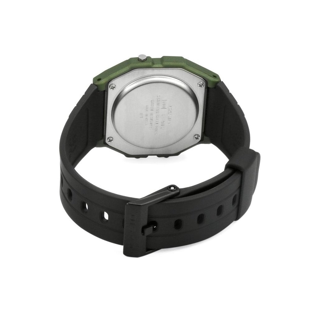 Casio Unisex Watch in Resin/Acrylic Glass with Date Display and LED Light - Water Resistance & Alarm