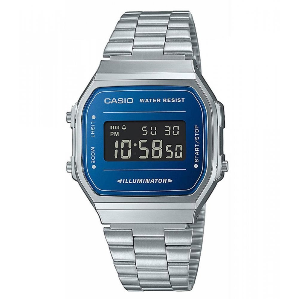 Casio Unisex's Digital Quarz Watch with Stainless Steel Strap
