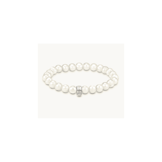 Charm Bracelet with Freshwater Cultured Pearls