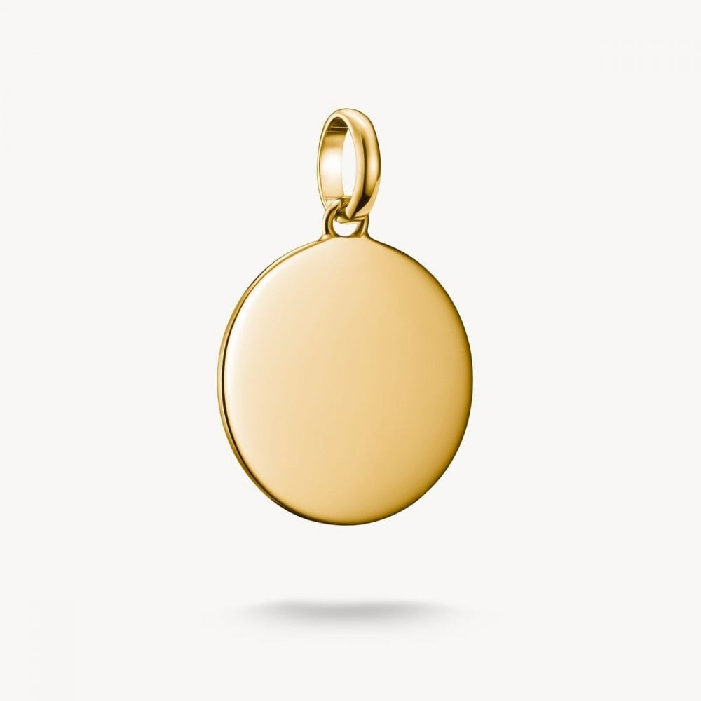Charm Pendant Large Coin Connect Gold-Plated