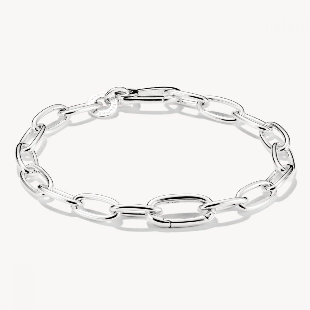 Charm bracelet with Connect link silver