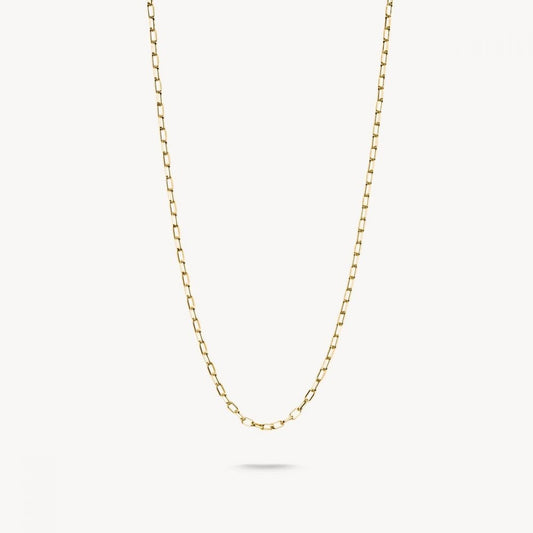 Charm necklace paperclip gold-plated