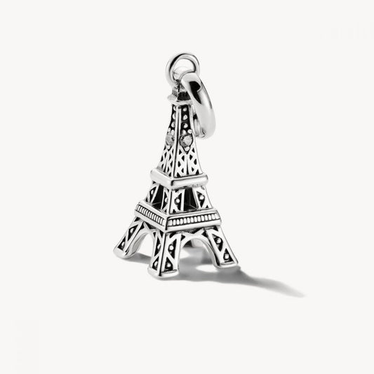 Charm pendant Eiffel Tower Connect silver