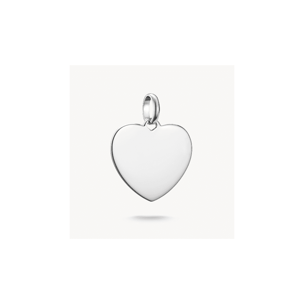 Charm pendant big heart Connect silver