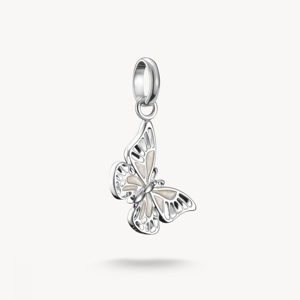 Charm pendant butterfly Connect silver