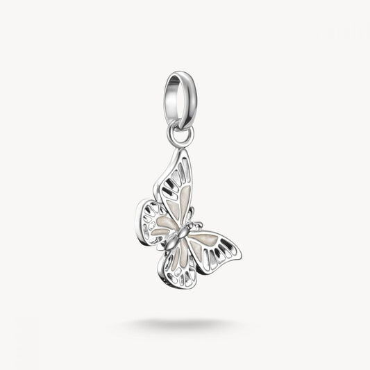 Charm pendant butterfly Connect silver