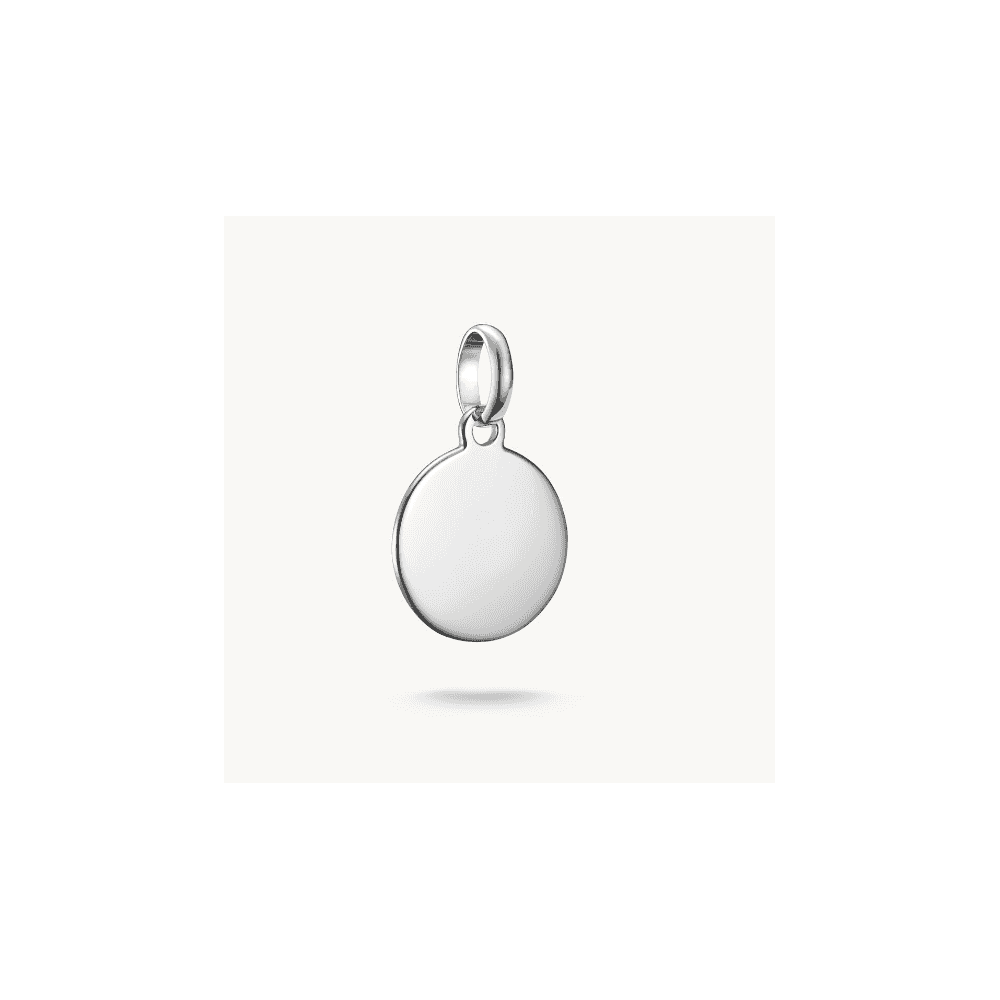 Charm pendant coin Connect silver