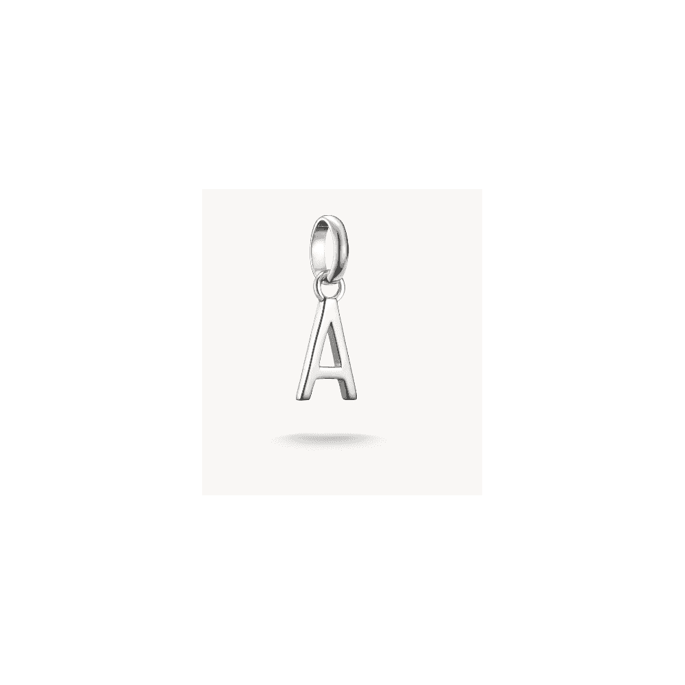 Charm pendant letter A Connect silver