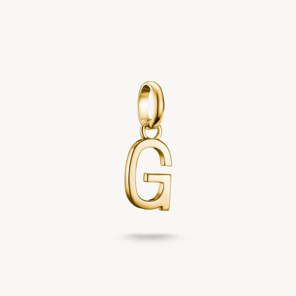 Charm pendant letter G Connect gold-plated