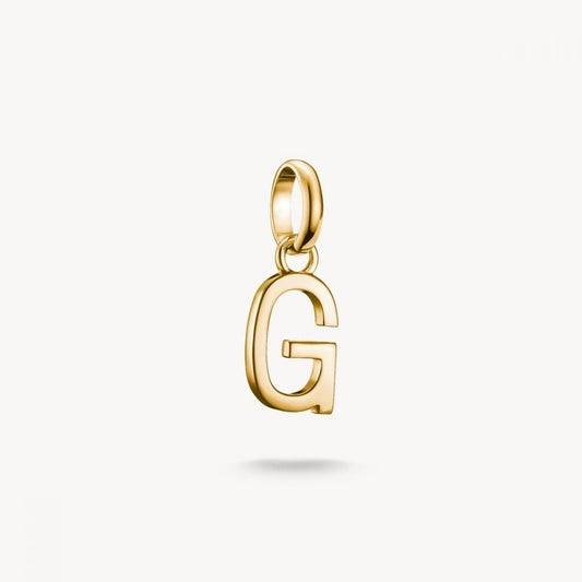 Charm pendant letter G Connect gold-plated