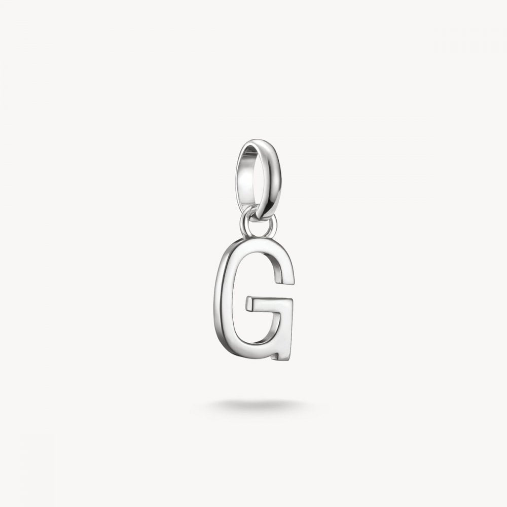 Charm pendant letter G Connect silver