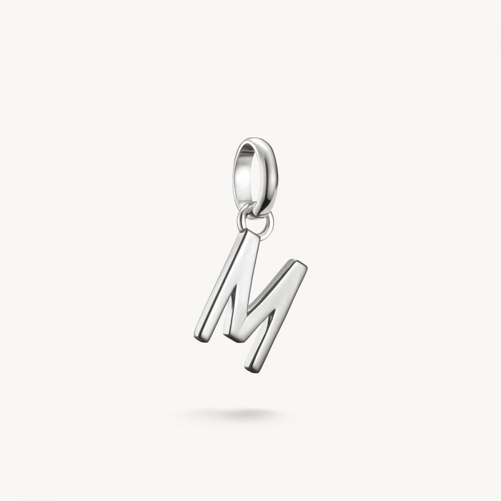 Charm pendant letter M Connect silver