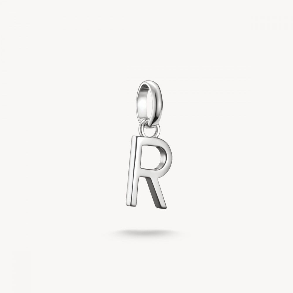 Charm pendant letter R Connect silver