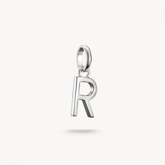 Charm pendant letter R Connect silver