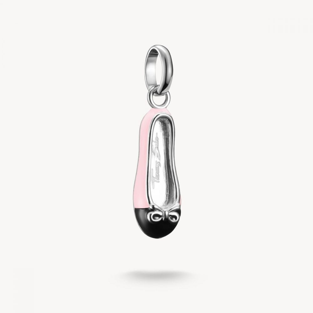Charm pendant pink ballerina Connect silver