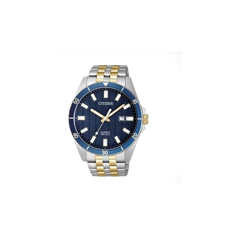 Citizen Citizen blue dial two-tone bracelet watch 