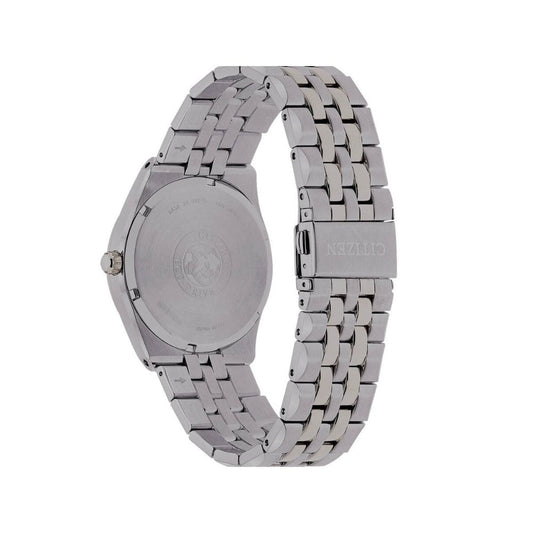 Citizen Eco-Drive Corso blue dial stainless steel bracelet watch