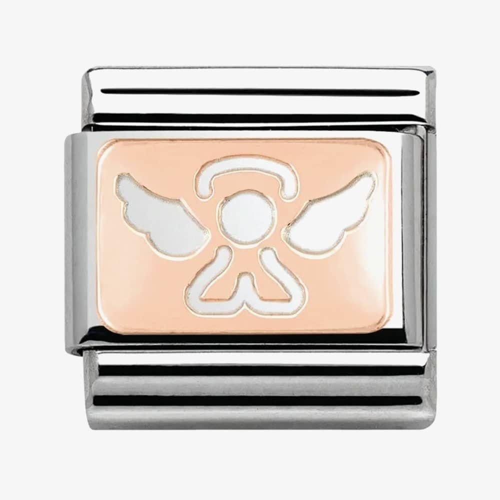 Composable Classic ANGEL in stainless steel with 9K rose gold
