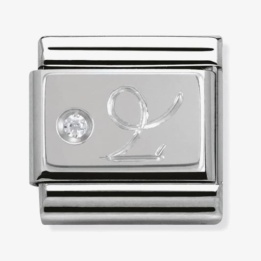 Composable Classic CAPRICON ZODIAC CHARM stainless steel, Cubic zirconia and 925 silver