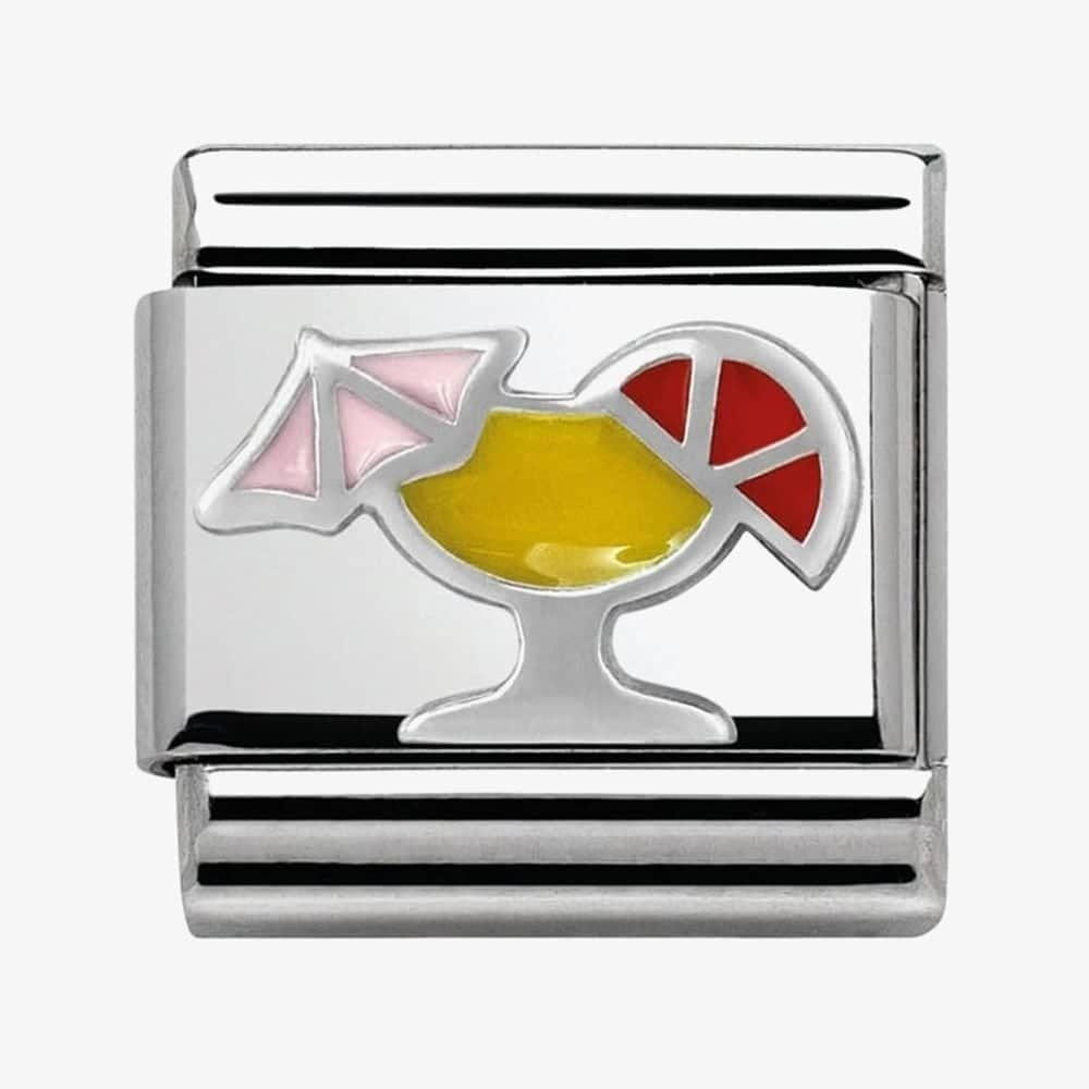 Composable Classic COCKTAIL GLASS  in stainless steel, enamel and silver 925