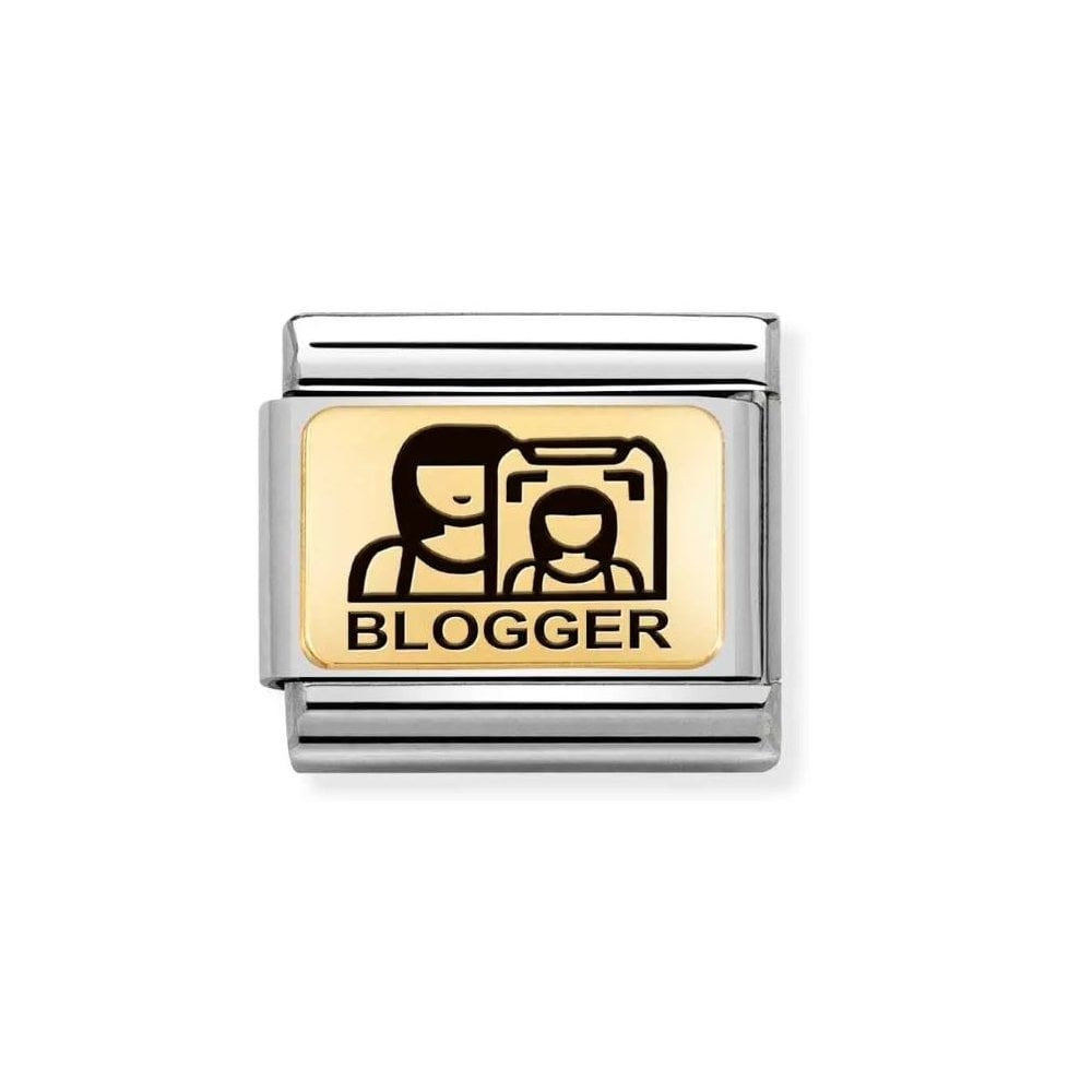 Composable Classic Gold Link 'Blogger' Charm