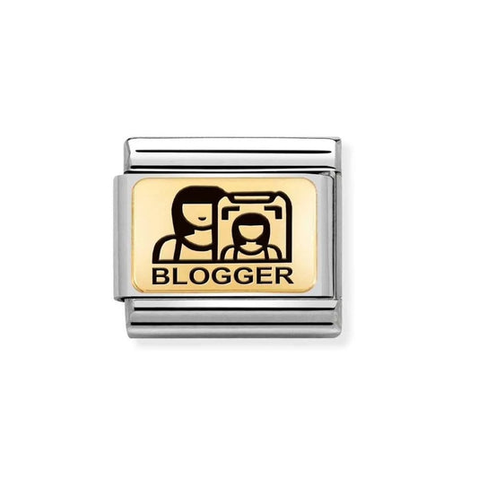 Composable Classic Gold Link 'Blogger' Charm