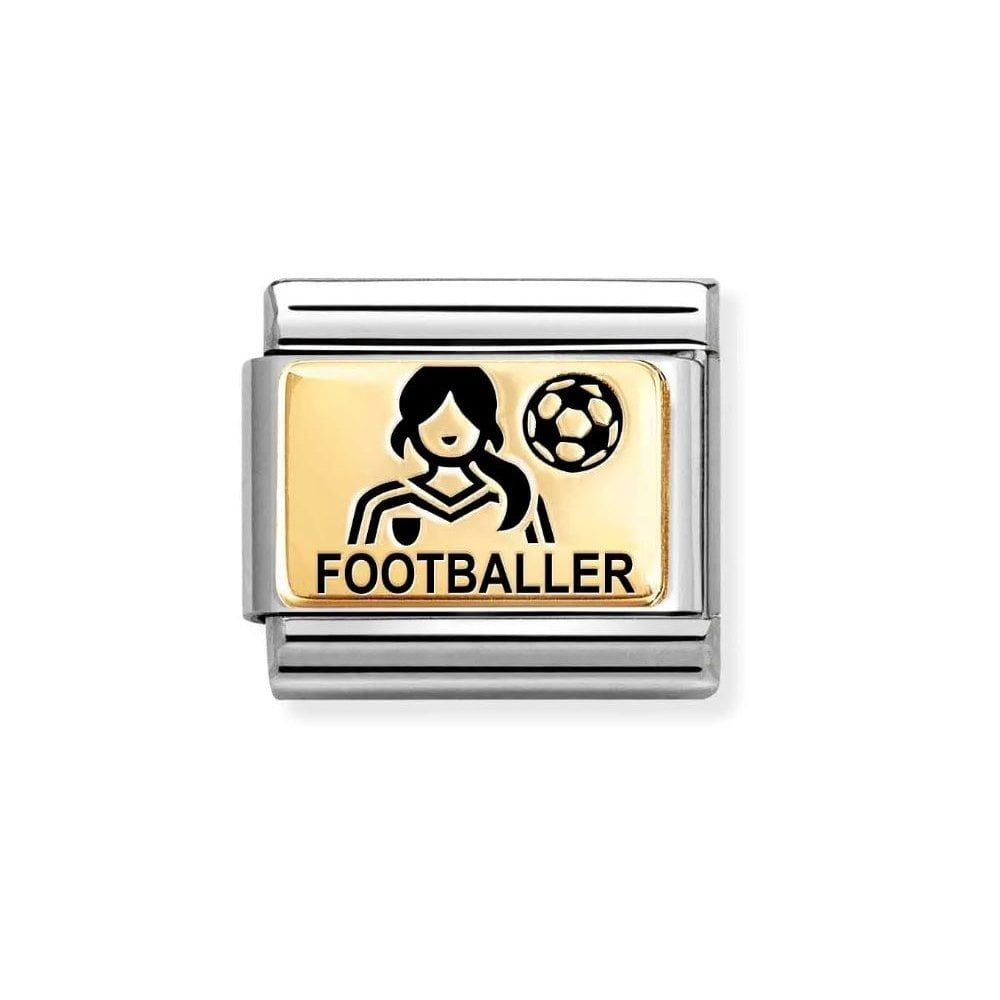 Composable Classic Gold Link (Female) FOOTBALLER Charm