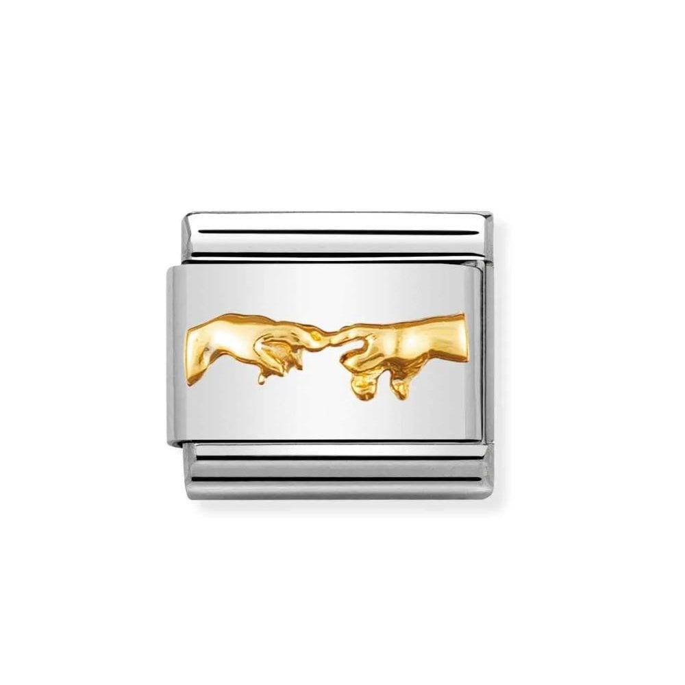 Composable Classic Gold Link "The Creation of Adam" Charm