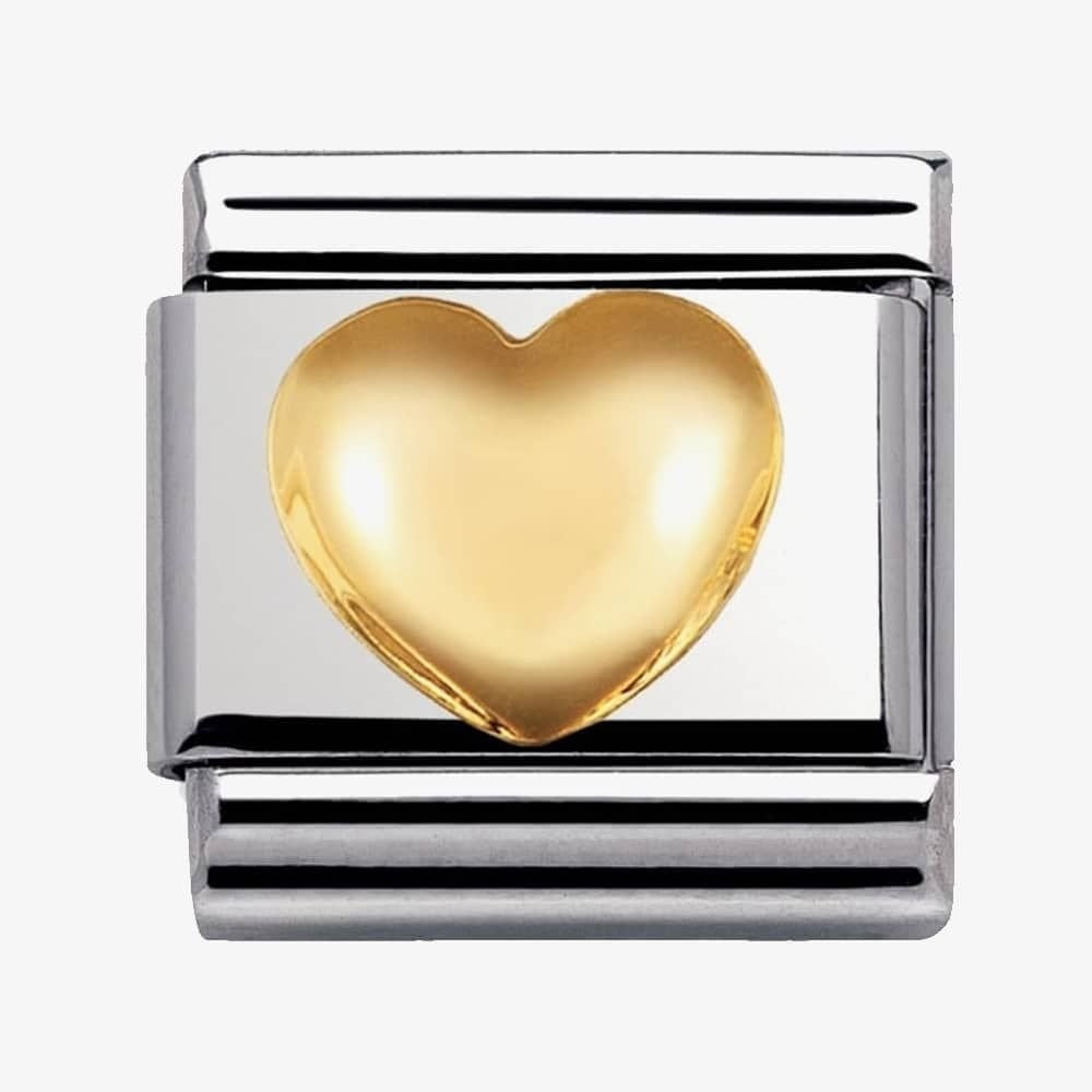 Composable Classic LOVE in stainless steel and 18k gold