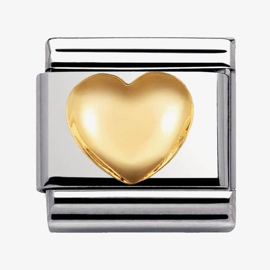 Composable Classic LOVE in stainless steel and 18k gold