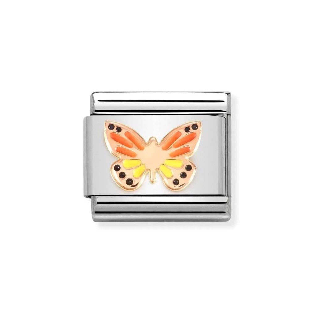 Composable Classic Link, Butterfly, coloured enamel Charm