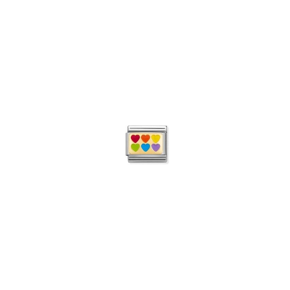 Composable Classic Link Rainbow Hearts