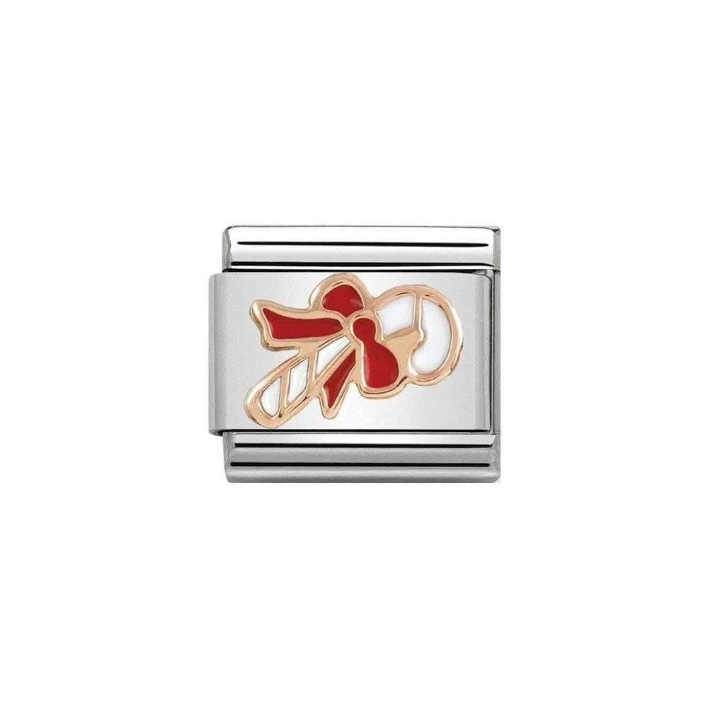 Composable Classic Link Rose gold Candy Cane Charm
