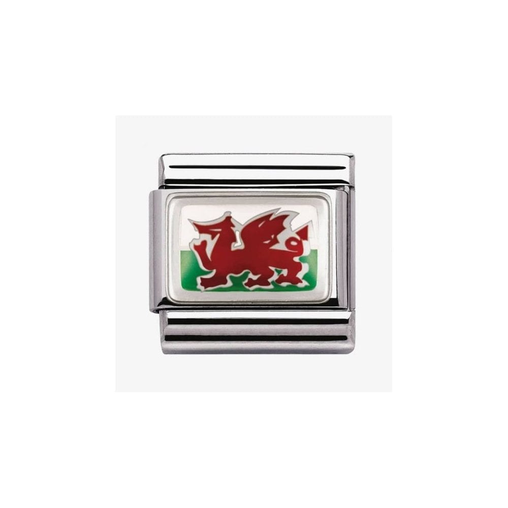 Composable Classic Link Wales Flag in Silver Charm
