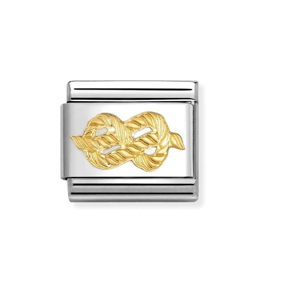 Composable Classic Link, gold Infinity Knot Charm