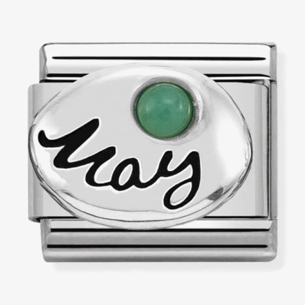 Composable Classic MAY BIRTHSTONE EMERALD in stainless steel & sterling silver